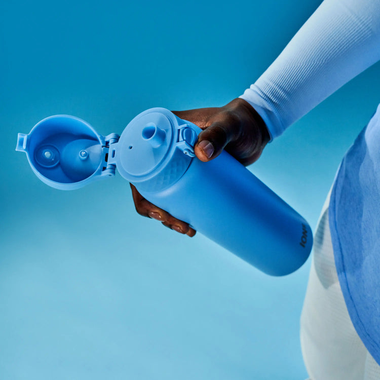 Leak Proof 1 litre Water Bottle, Recyclon™, Blue, 1L - ION8