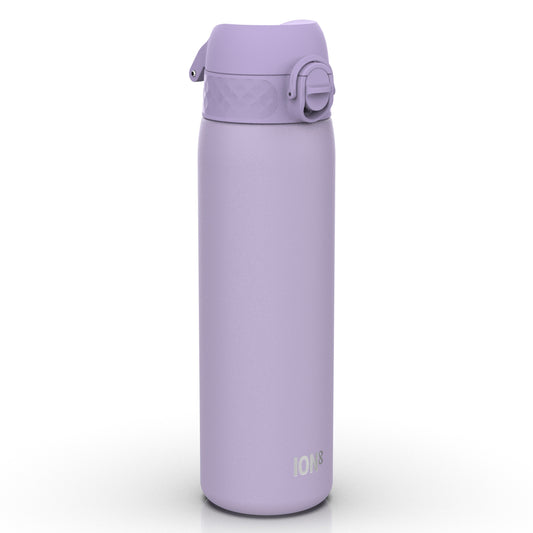 Leak Proof Slim Thermal Steel Water Bottle, Insulated, Light Purple, 500ml (17oz)