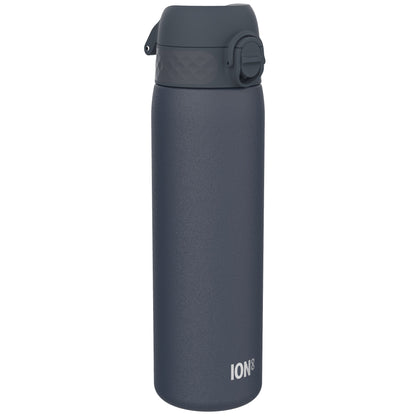 Leak Proof Slim Water Bottle, Stainless Steel, Ash Navy, 600ml (20oz)