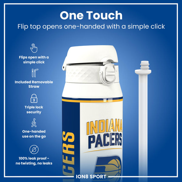 NBA x ION8, Insulated Steel Bottle, Indiana Pacers, 750ml (24oz)