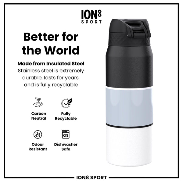 NBA x ION8, Insulated Steel Bottle, SA Spurs, 750ml (24oz)