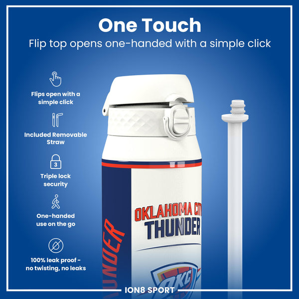NBA x ION8, Insulated Steel Bottle, OK City Thunder, 750ml (24oz)