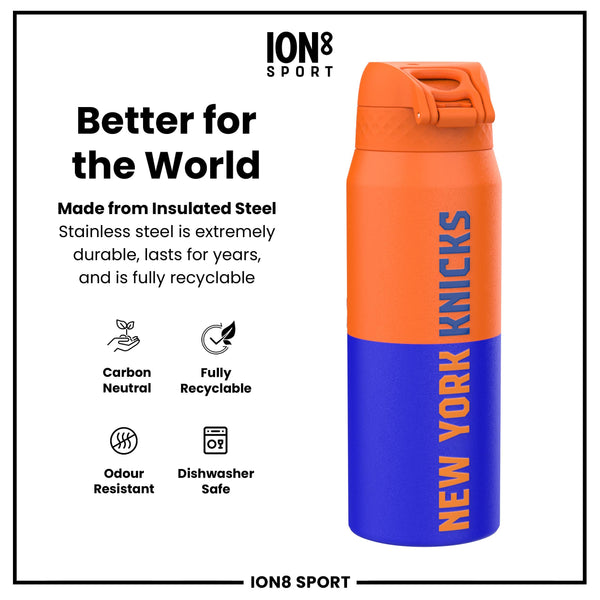 NBA x ION8, Insulated Steel Bottle, NY Knicks, 750ml (24oz)