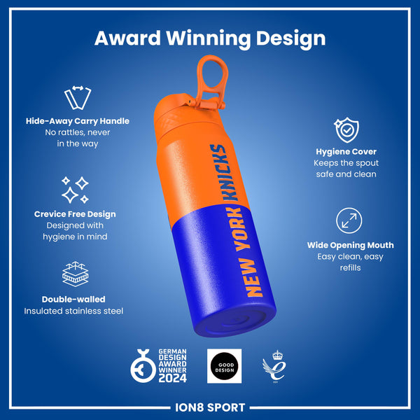 NBA x ION8, Insulated Steel Bottle, NY Knicks, 750ml (24oz)