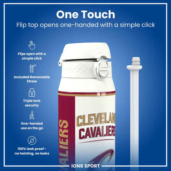 NBA x ION8, Insulated Steel Bottle, Cleveland Cavaliers, 750ml (24oz)