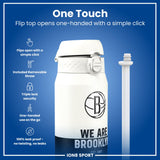 NBA x ION8, Insulated Steel Bottle, Brooklyn Nets, 750ml (24oz)