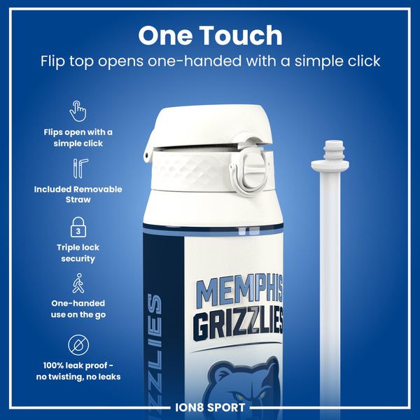 NBA x ION8, Insulated Steel Bottle, Memphis Grizzlies, 750ml (24oz)