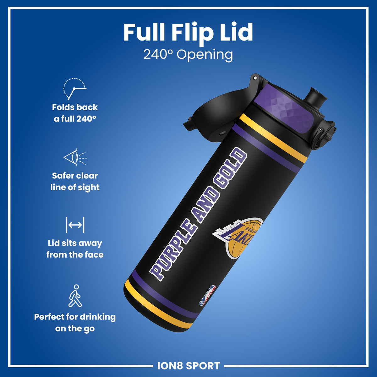 NBA x ION8, Recyclon, LA Lakers, 500ml (18oz)