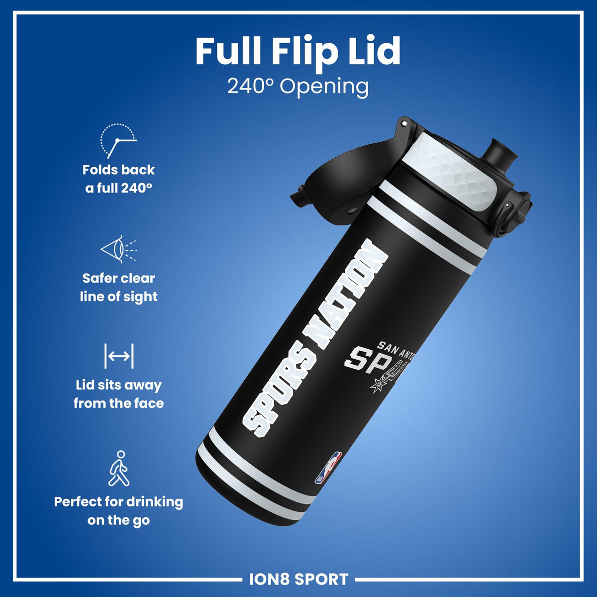NBA x ION8, Recyclon, SA Spurs, 500ml (18oz)
