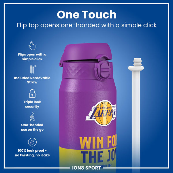 NBA x ION8, Insulated Steel Bottle, LA Lakers, 750ml (24oz)