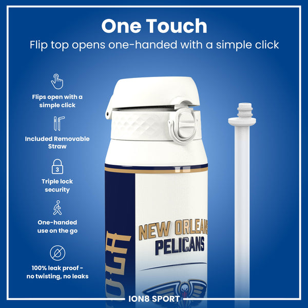 NBA x ION8, Insulated Steel Bottle, NOLA Pelicans, 750ml (24oz)