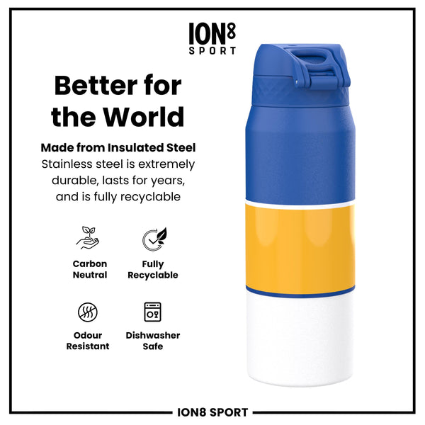 NBA x ION8, Insulated Steel Bottle, GS Warriors, 750ml (24oz)