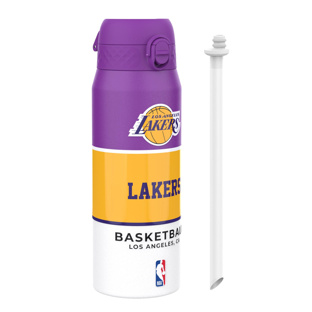 NBA x ION8, Insulated Steel Bottle, LA Lakers, 750ml (24oz)