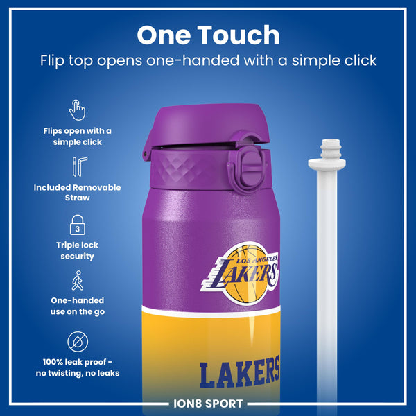 NBA x ION8, Insulated Steel Bottle, LA Lakers, 750ml (24oz)
