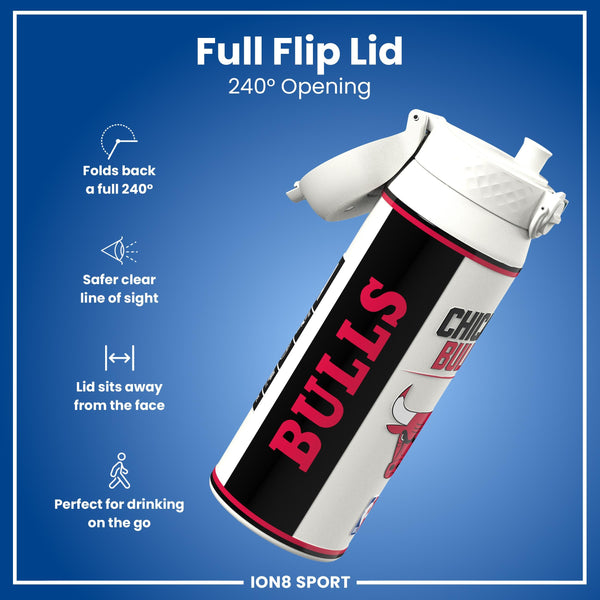NBA x ION8, Insulated Steel Bottle, Chicago Bulls, 750ml (24oz)