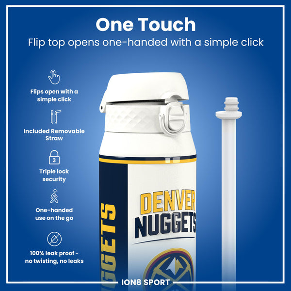 NBA x ION8, Insulated Steel Bottle, Denver Nuggets, 750ml (24oz)