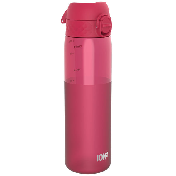 Leak Proof Slim Water Bottle, Recyclon, Half-Cut, Magenta, 500ml (18oz)