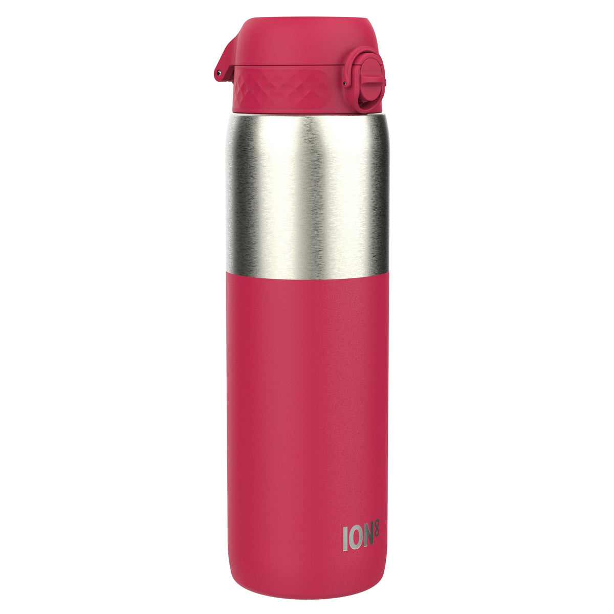 Leak Proof 1 Litre Thermal Water Bottle, Insulated, Half-Cut, Magenta, 1L