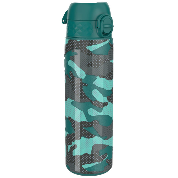Leak Proof Slim Water Bottle, Stainless Steel, Camouflage, 600ml (20oz)