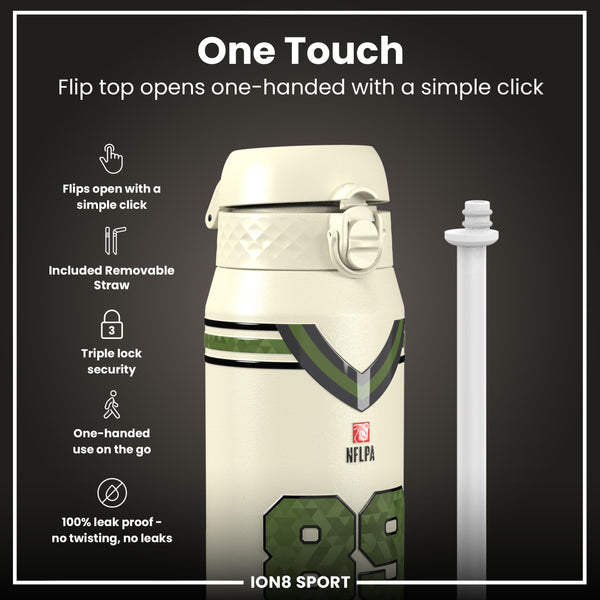 NFL x Ion8 Sports, Insulated Bottle, Icon Series, Brock Bowers, 750ml (24oz)