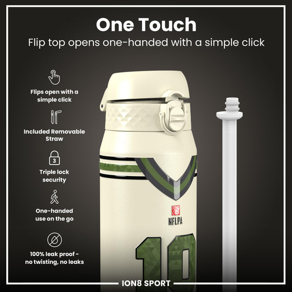 NFL x Ion8 Sports, Insulated Bottle, Icon Series, Jordan Love, 750ml (24oz)