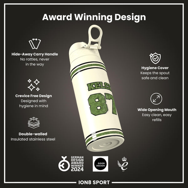 NFL x Ion8 Sports, Insulated Bottle, Icon Series, Travis Kelce, 750ml (24oz)