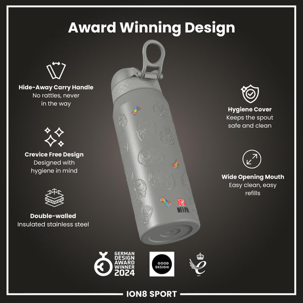 NFL x Ion8 Sports, Insulated Bottle, Signature Series, Sauce Gardner, 750ml (24oz)