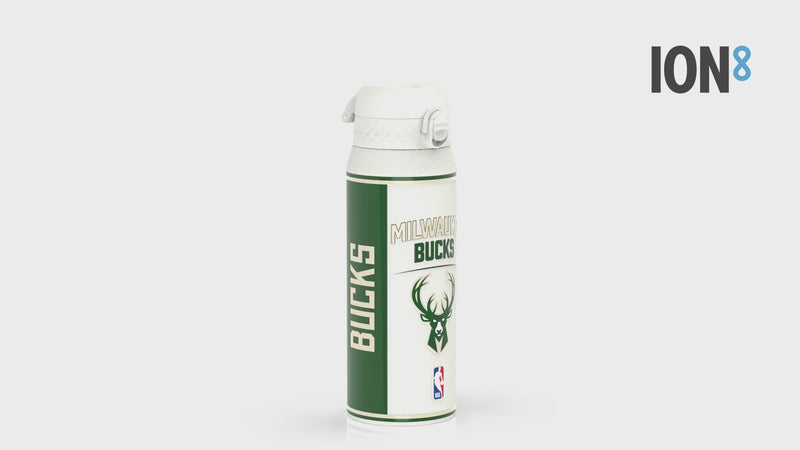 NBA x ION8, Insulated Steel Bottle, Milwaukee Bucks, 750ml (24oz)