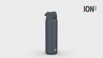 Leak Proof 1 Litre Water Bottle, Stainless Steel, Ash Navy, 1L