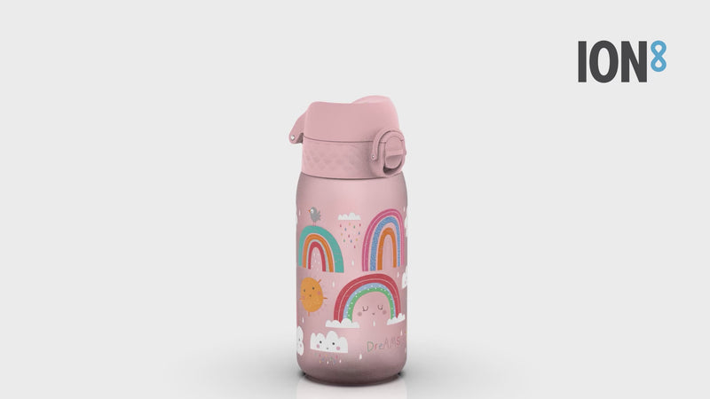 Leak Proof Kids Water Bottle, Recyclon, Rainbows, 350ml (12oz)