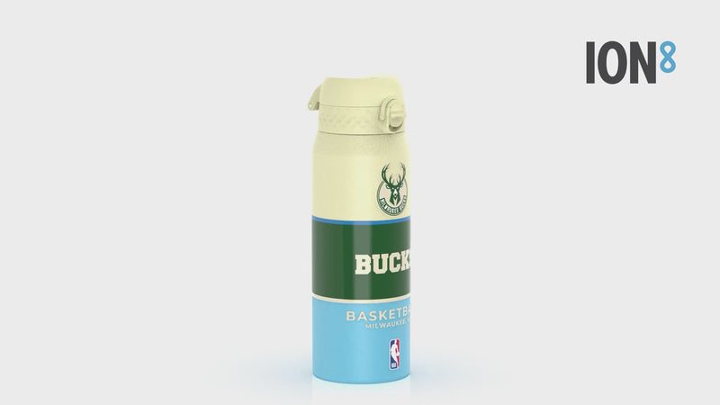 NBA x ION8, Insulated Steel Bottle, Milwaukee Bucks, 750ml (24oz)