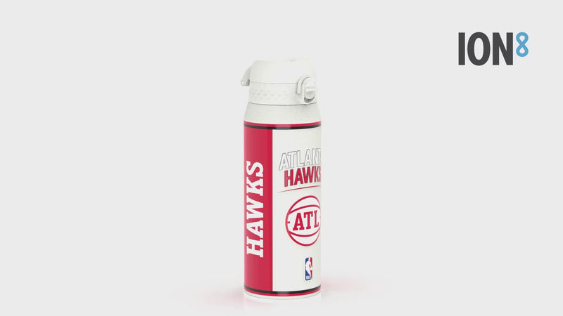 NBA x ION8, Insulated Steel Bottle, Atlanta Hawks, 750ml (24oz)