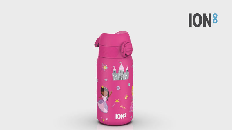 Leak Proof Kids Water Bottle, Stainless Steel, Princess, 400ml (13oz)