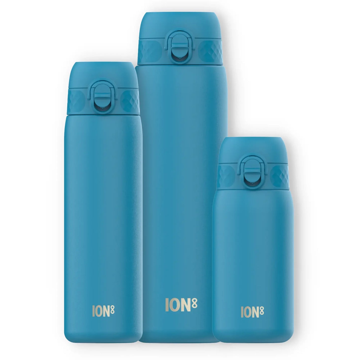 ION8, Lightweight Steel Trio Bottle Bundle, Blue