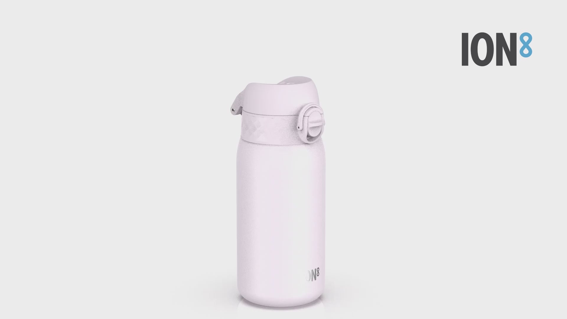 360 Video View of Ion8 Leak Proof Kids Water Bottle, Stainless Steel, Lilac Dusk, 400ml (13oz)